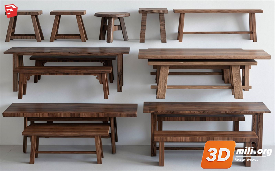 Table Set Skp Files